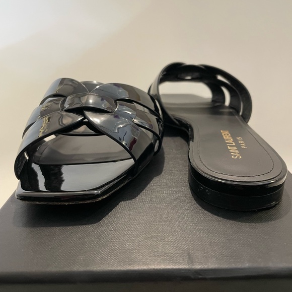 YSL Saint Laurent Nu Pieds Slide Sandal Shoes EU 38.5 - Picture 4 of 12